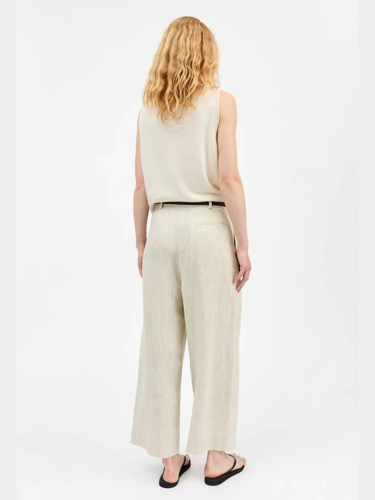 Bob Linen Trousers - Natural sold by iris product image thumbnail 5