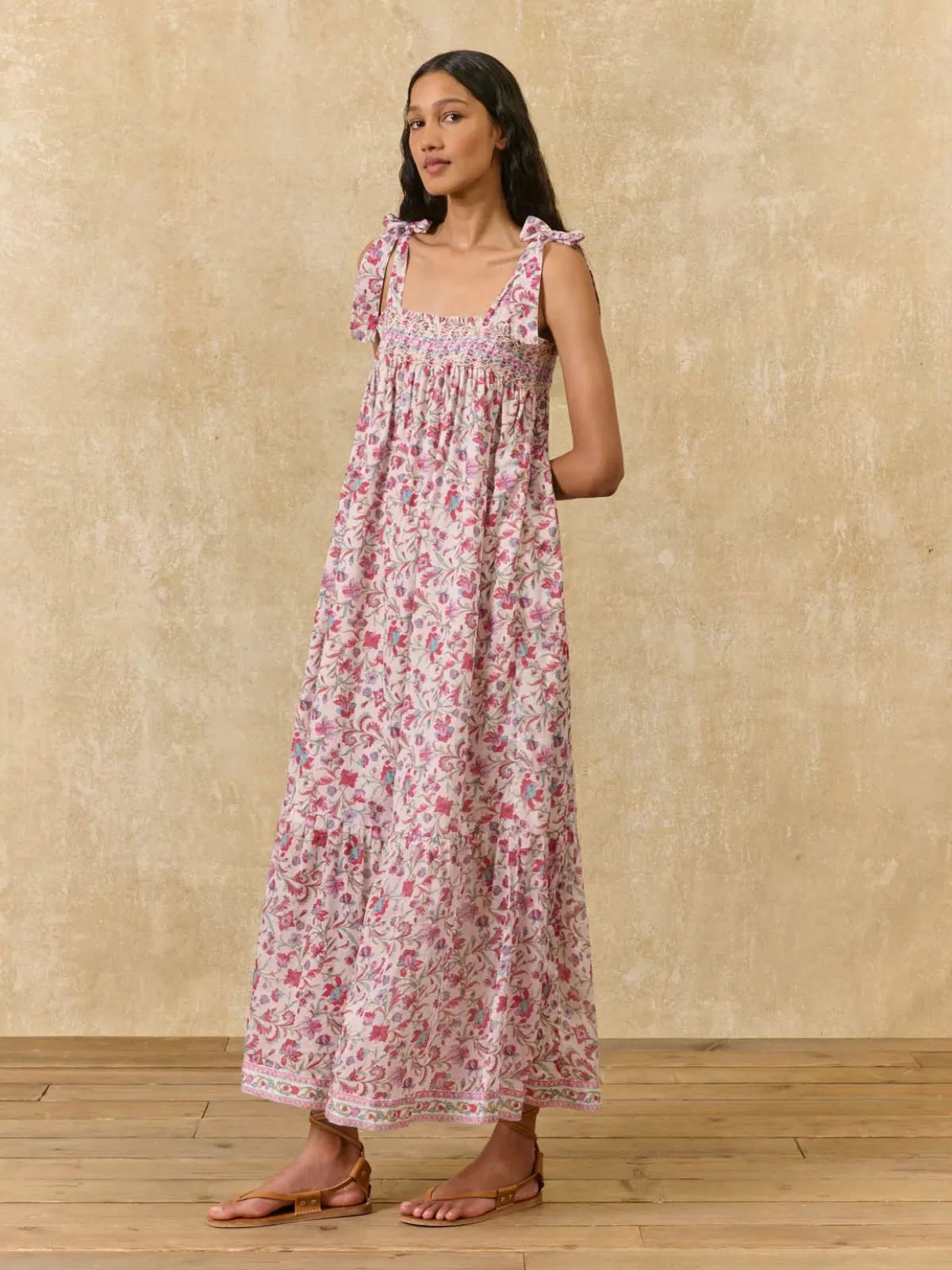 Marcelette Florant Print Dress - Pink sold by iris product image thumbnail 5