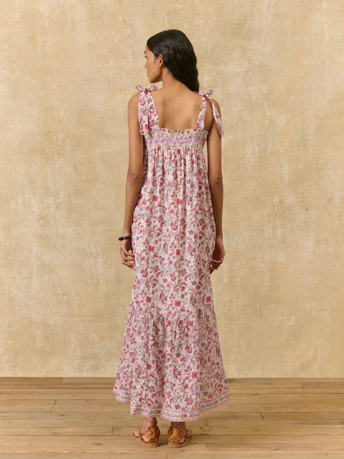 Marcelette Florant Print Dress - Pink sold by iris product image thumbnail 3