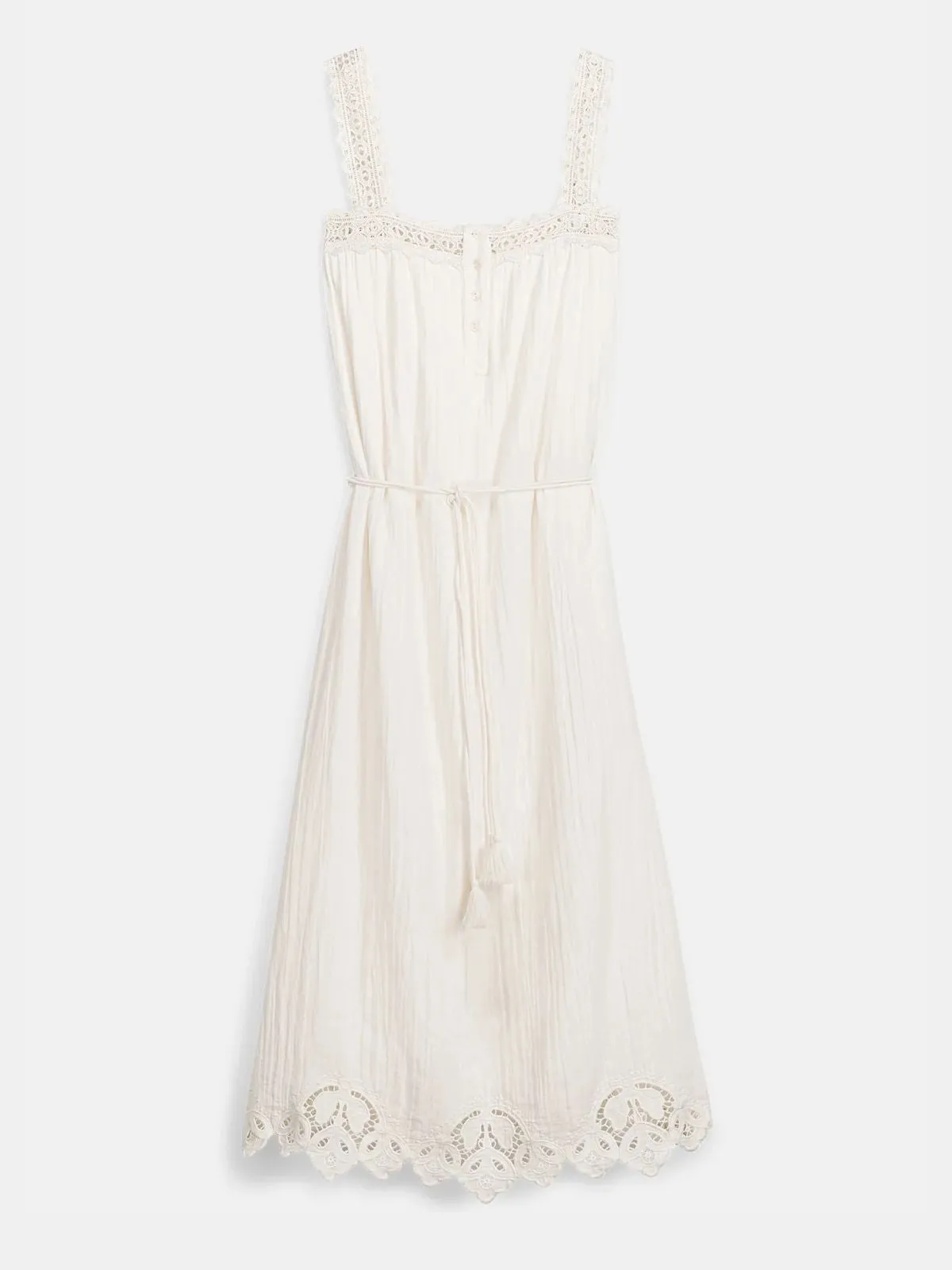 Madera Double Cotton Gauze Dress - Off White sold by iris product image thumbnail 2