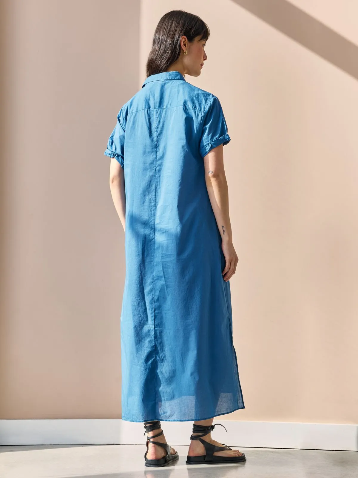 Tampa Shirt Dress - Indigo sold by iris product image thumbnail 2