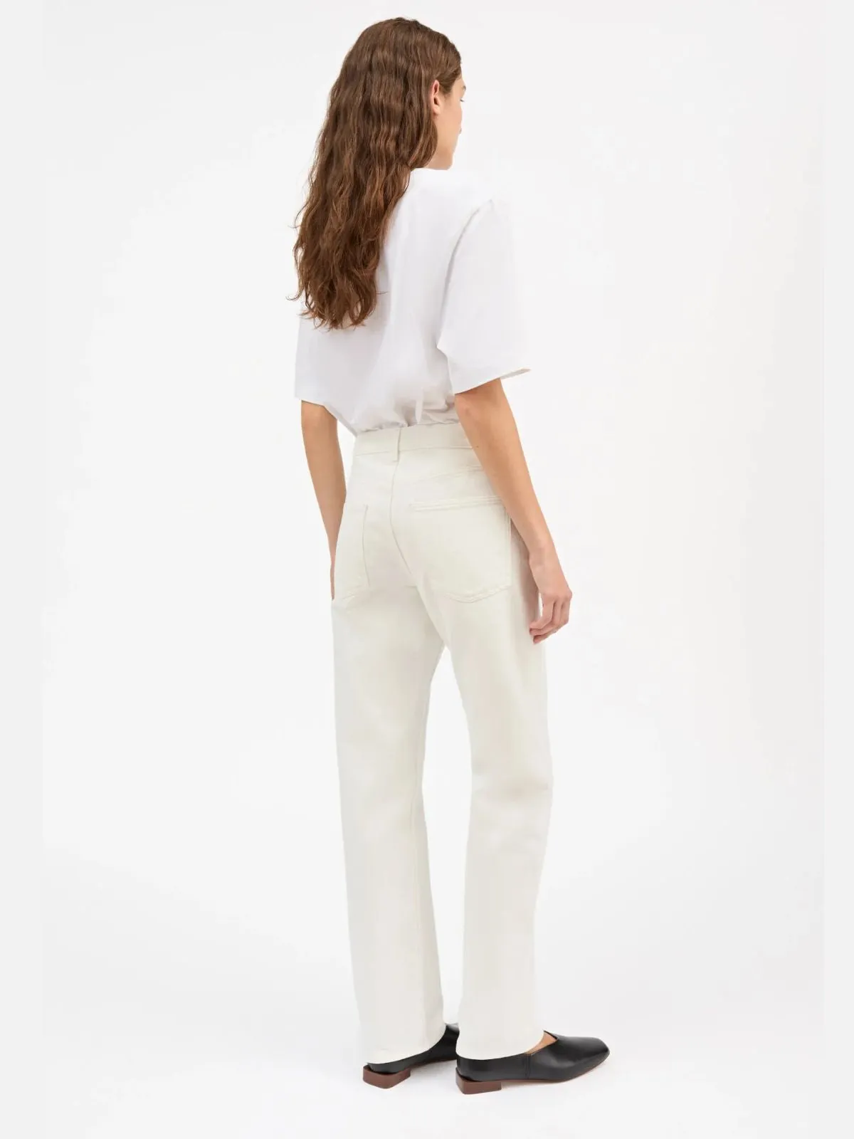 Sharon Straight Jeans- Off White sold by iris product image thumbnail 4