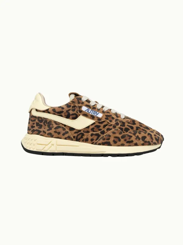 Reelwind Sneakers Suede/Leather - Leopard made by Autry