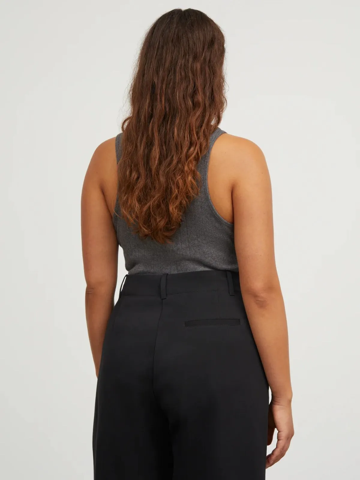 Edie Tank Top - Dark Grey Melange sold by iris product image thumbnail 2
