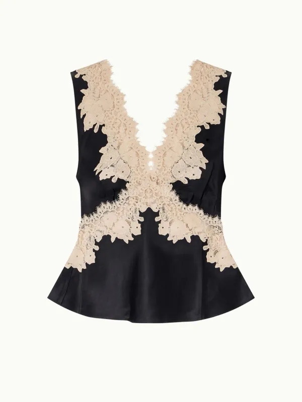 Emmie Lace Top - Black made by RIXO