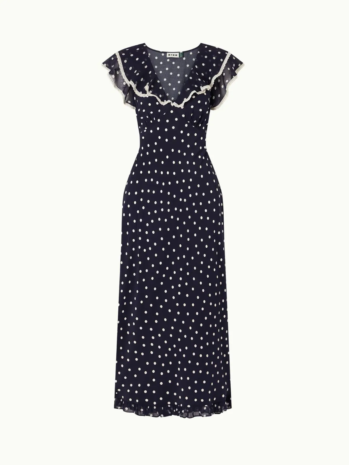 Bethea Layla Dot Midi Dress- Navy sold by iris product image thumbnail 2