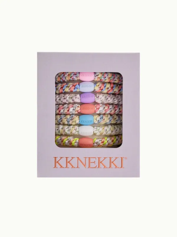 Kknekki Hair Tie Bundle (8 Pack) - Bubble Gum made by iris