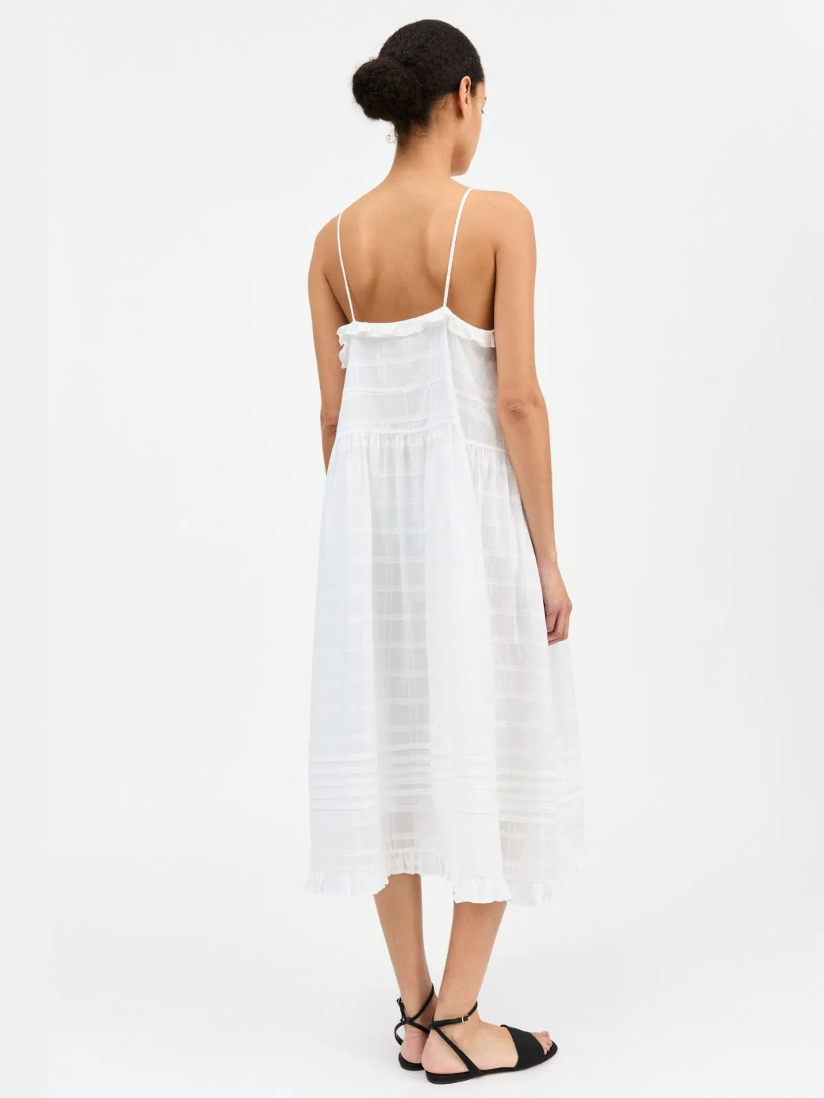 Fiore Frill strap Dress - White sold by iris product image thumbnail 3