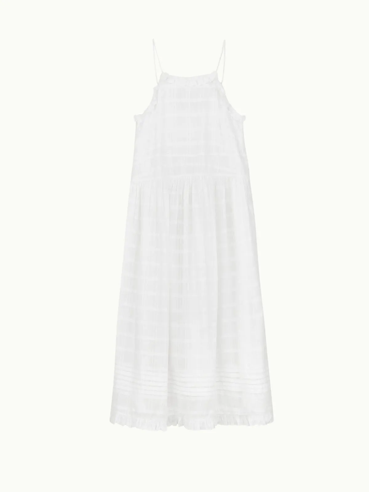Fiore Frill strap Dress - White sold by iris product image thumbnail 2