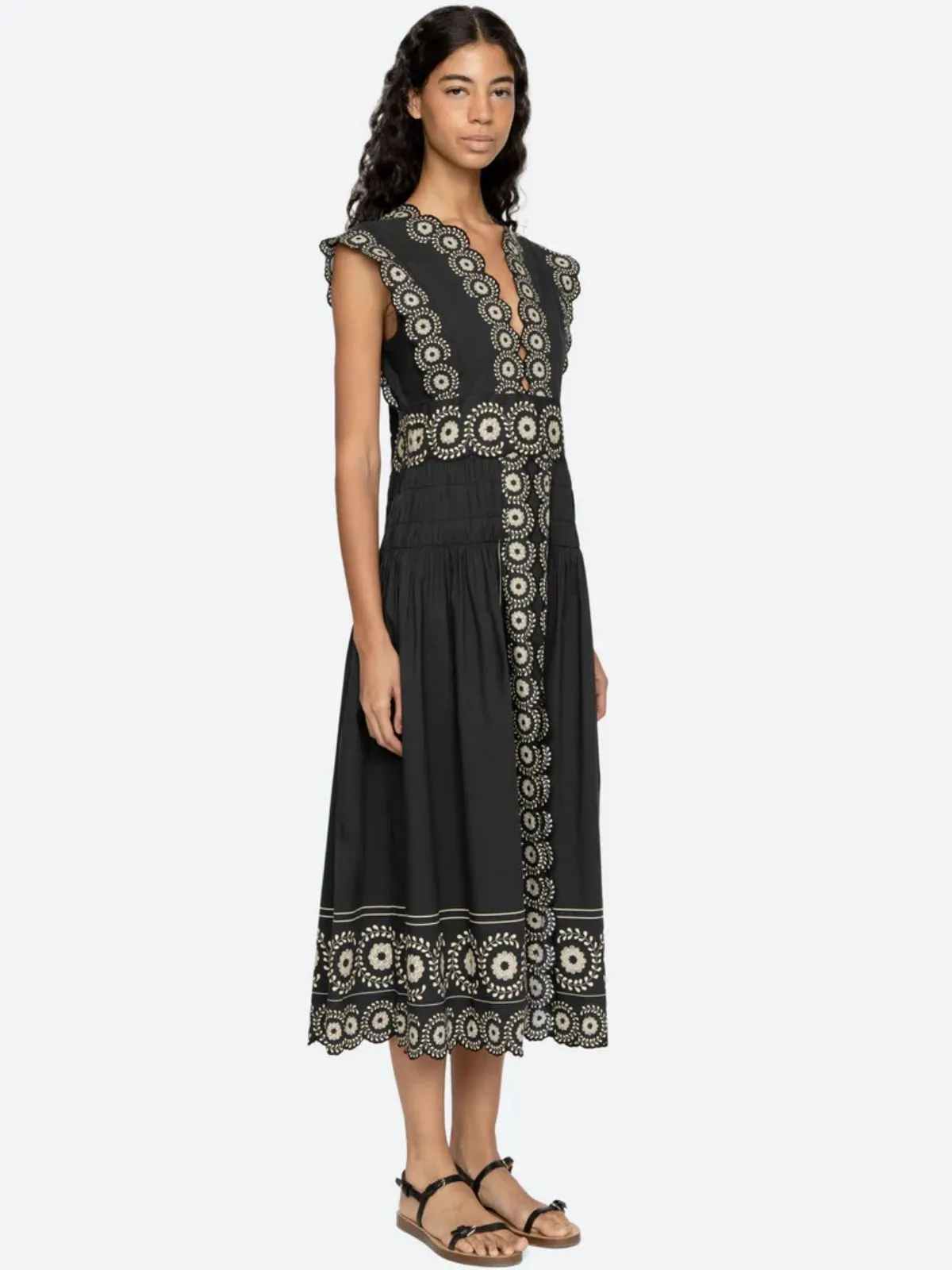 Mirabel Print Dress - Faded Black sold by iris product image thumbnail 5