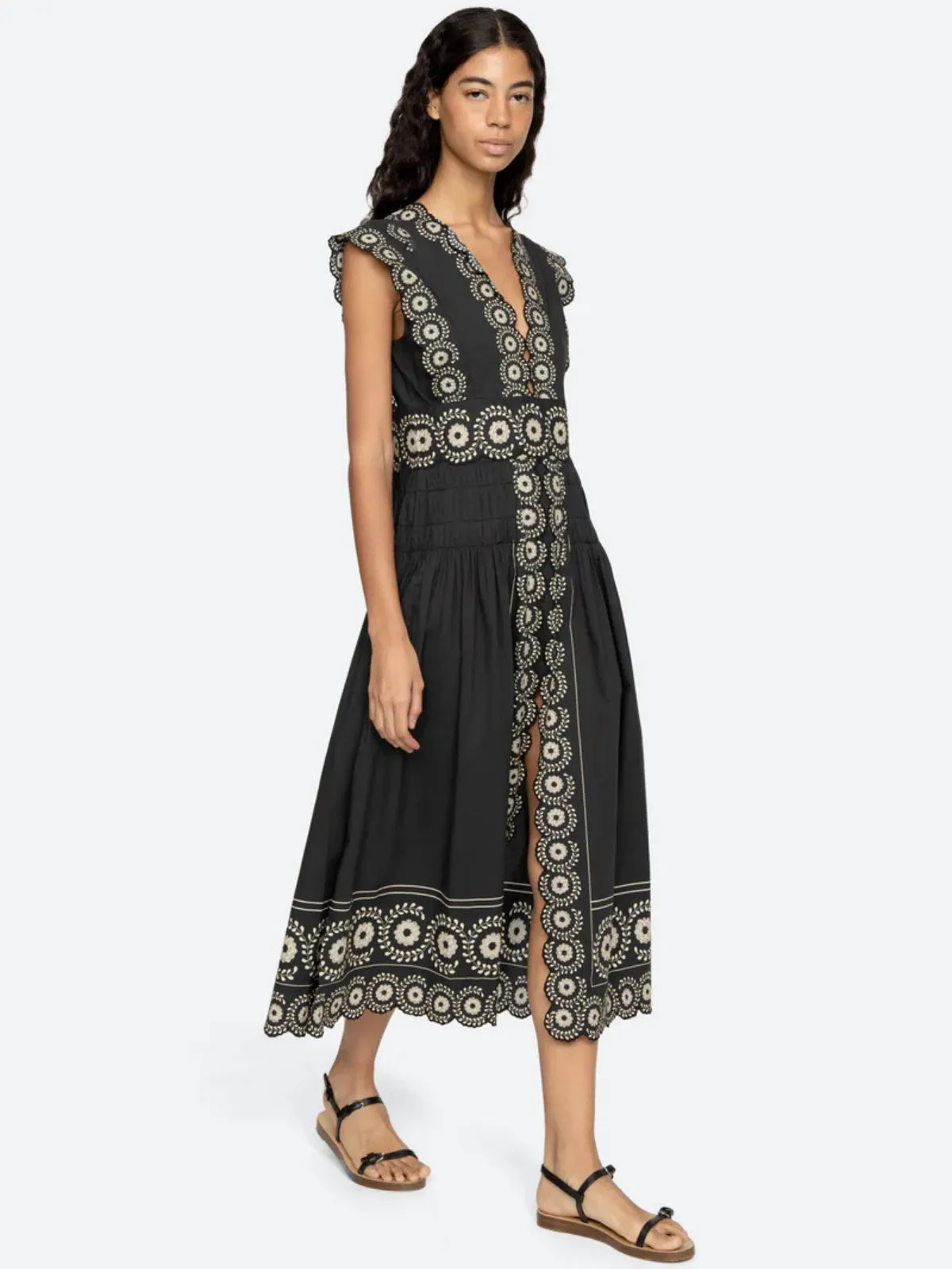 Mirabel Print Dress - Faded Black sold by iris