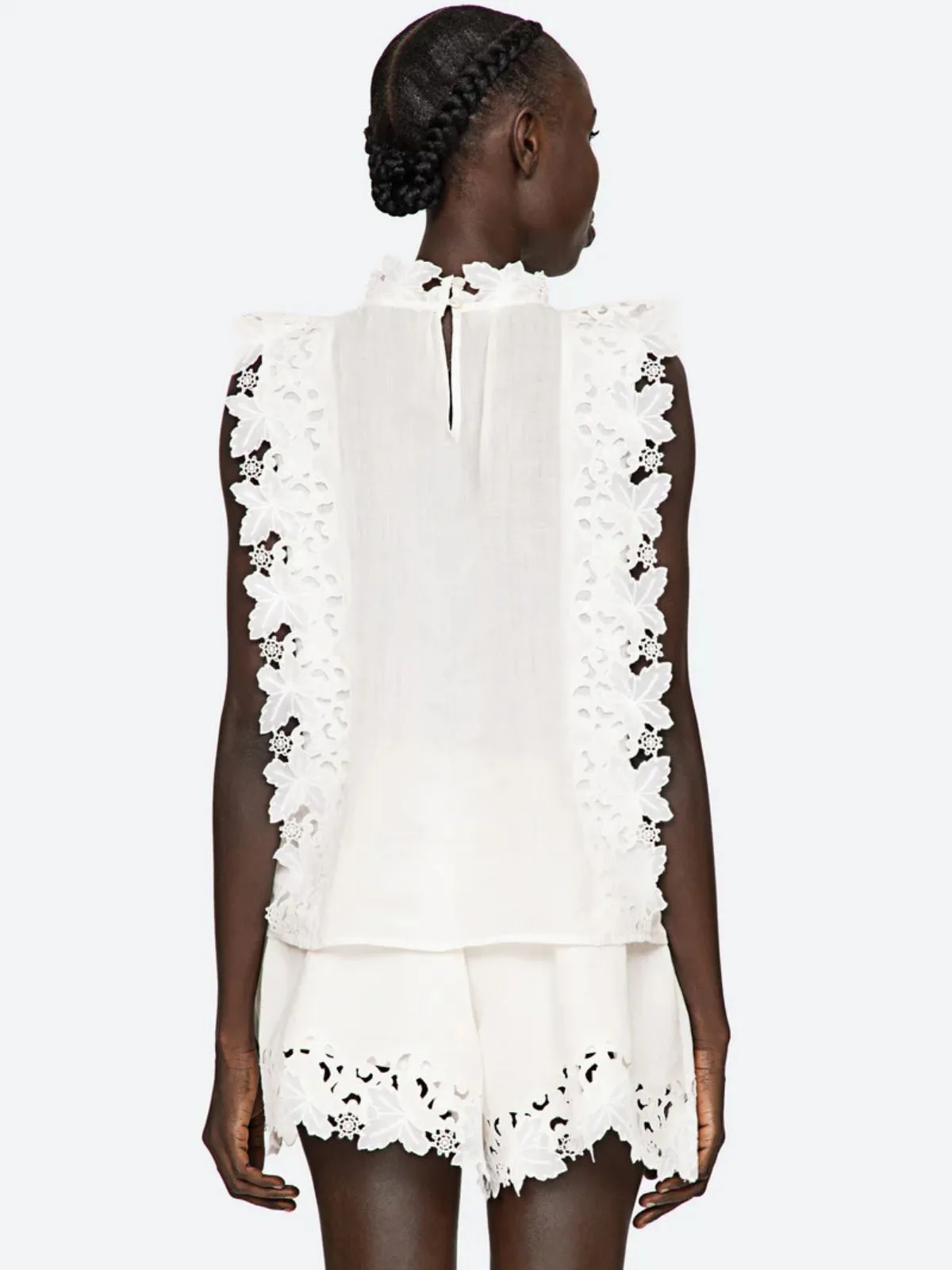 Eleannora Embroidered Top - White sold by iris product image thumbnail 3