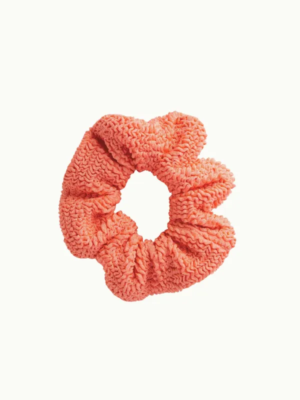Crinkle Scrunchie - Coral made by Hunza G