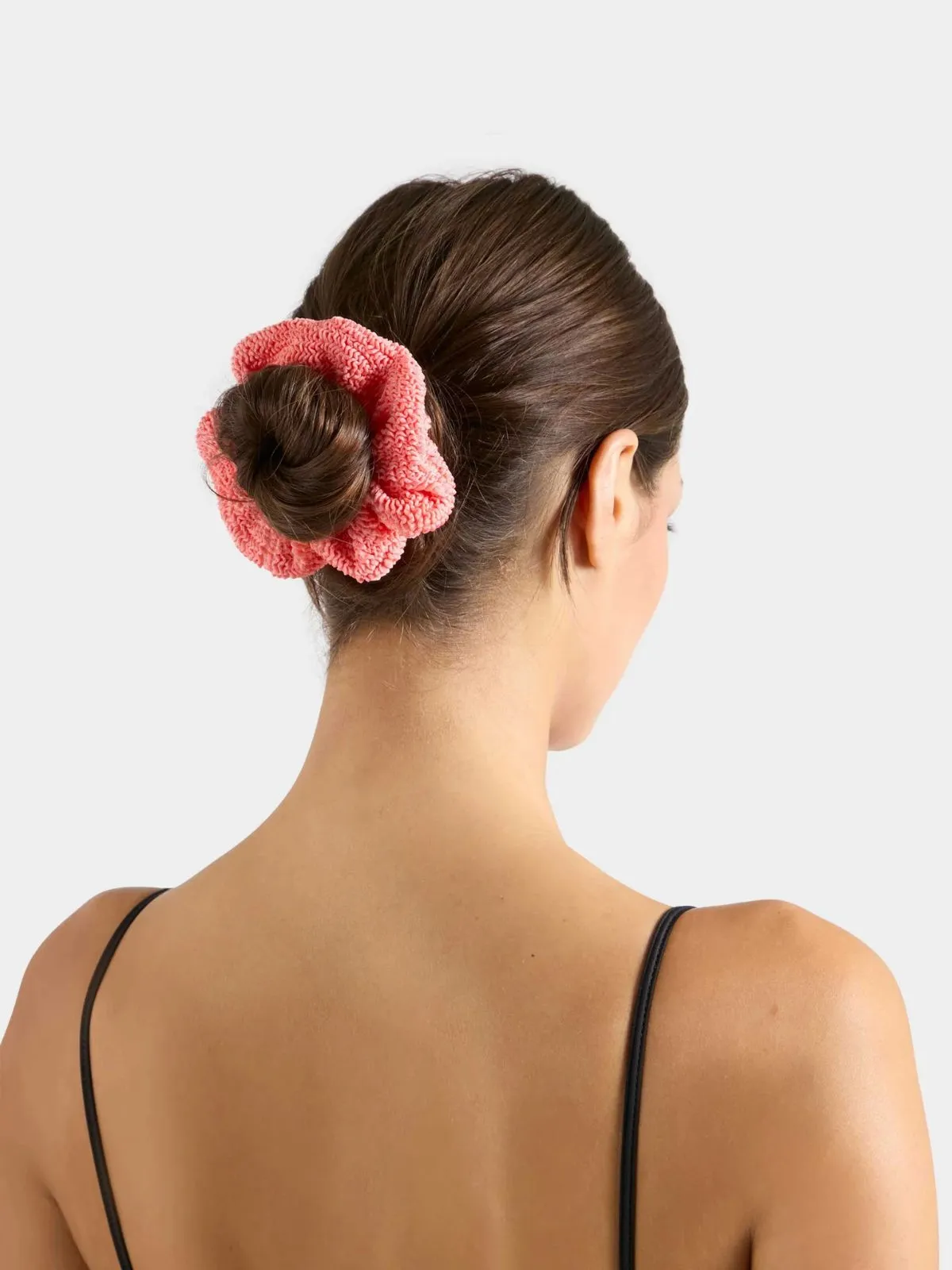 Crinkle Scrunchie - Coral sold by iris product image thumbnail 2