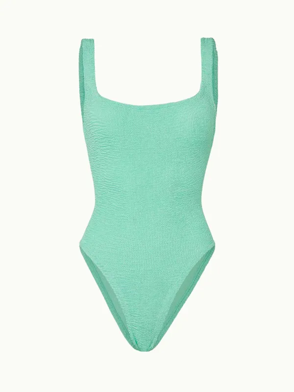 Square neck Swimsuit - Mint made by Hunza G