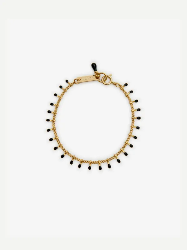 Casablanca Thin Bracelet - Black made by Isabel Marant