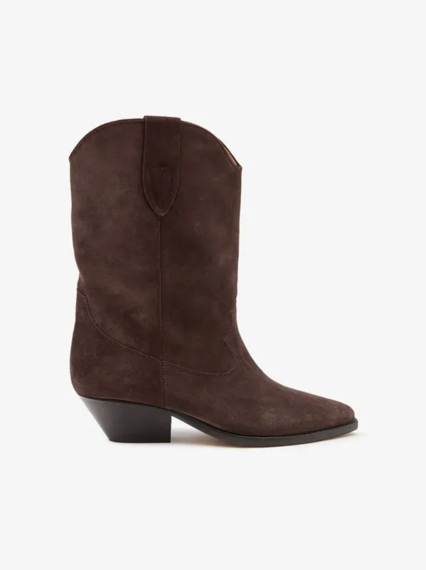 Duerto Suede Boots - Chocolate made by Isabel Marant