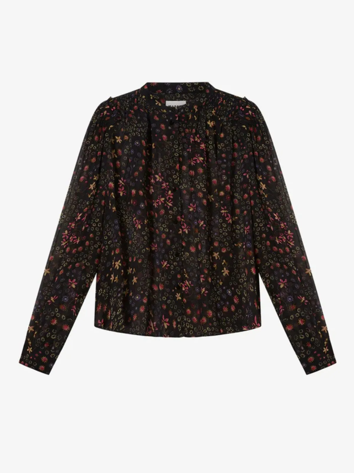 Florine Print Blouse - Black & Ecru sold by iris product image thumbnail 2