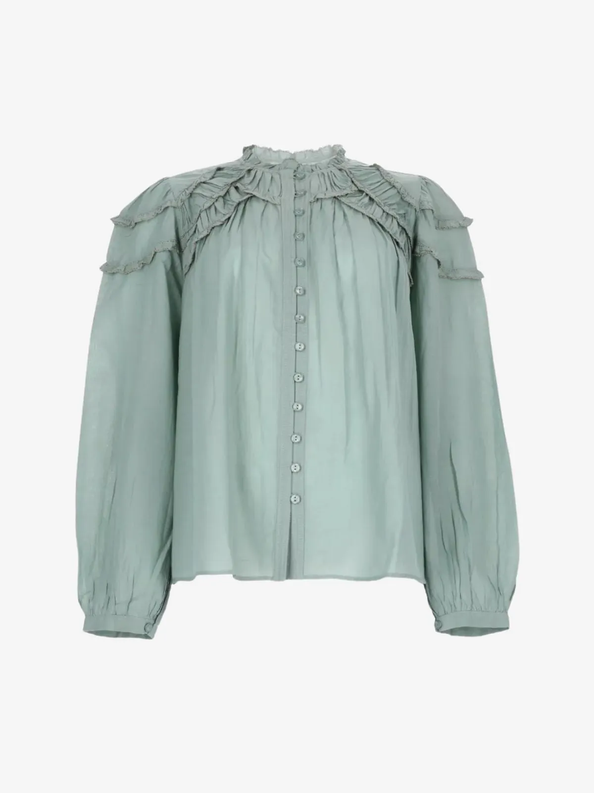 Christa Gathered Blouse - Sage sold by iris
