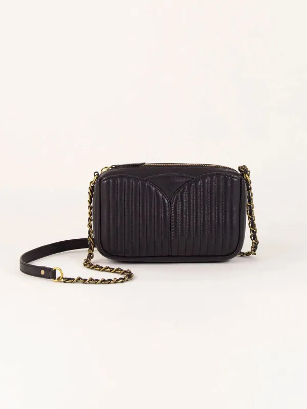 Divinou Leather Bag- Black made by Sessun
