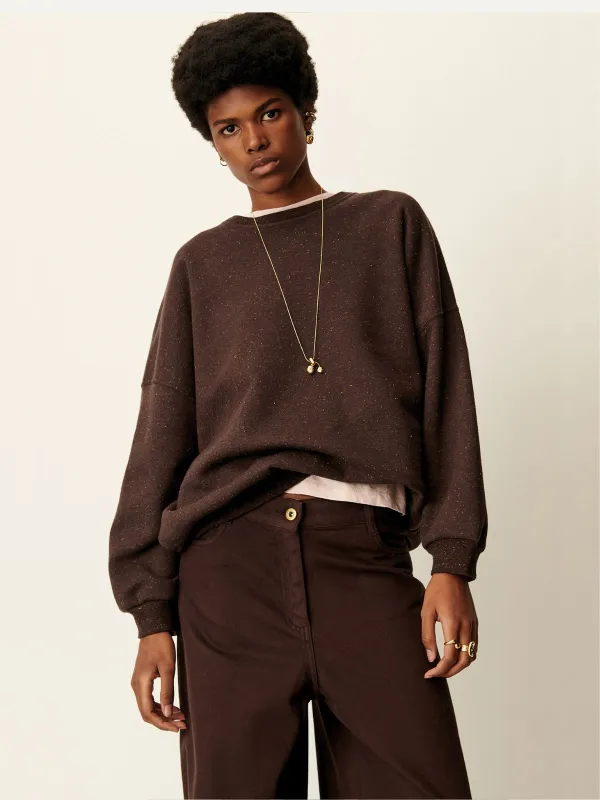 Chebby Sweatshirt - Chocolate made by Sessun