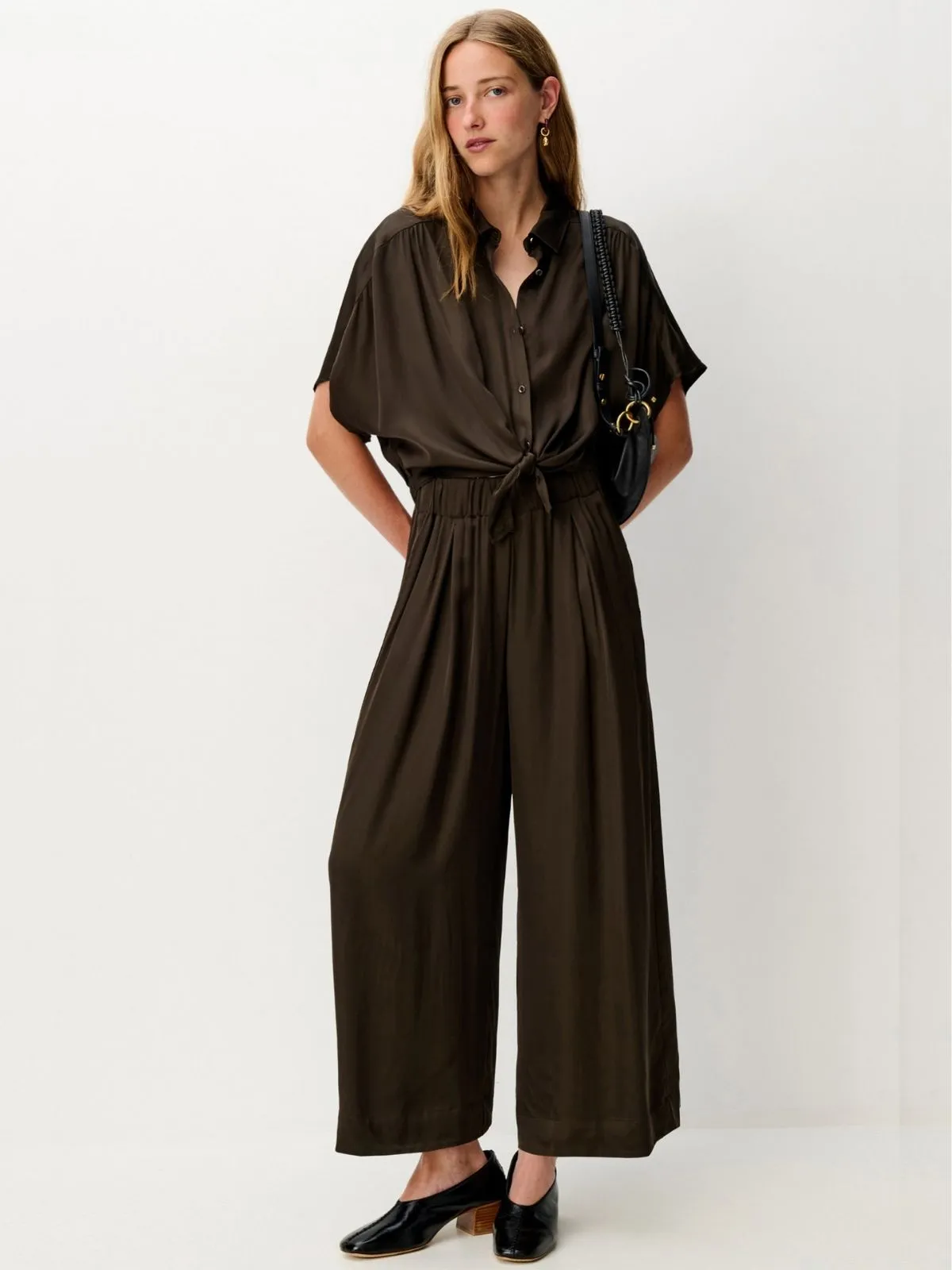 Isla Night Trousers - Mud sold by iris product image thumbnail 4