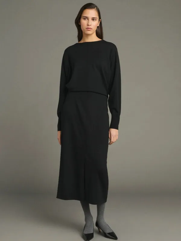 Kathleen Merino Dress - Black made by soeur