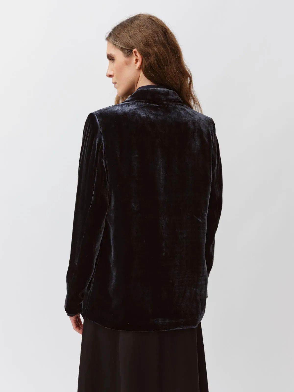 Vikelo Velvet Jacket - Navy sold by iris product image thumbnail 3