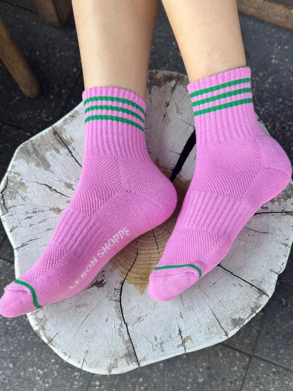 Girlfriend Socks - Rose Pink made by Le Bon Shoppe