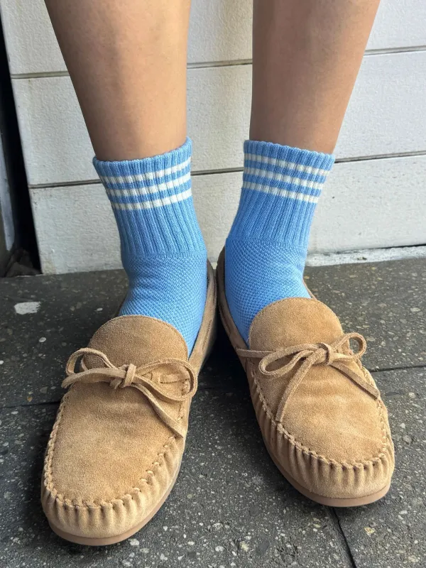 Girlfriend Socks - Parisian Blue made by Le Bon Shoppe