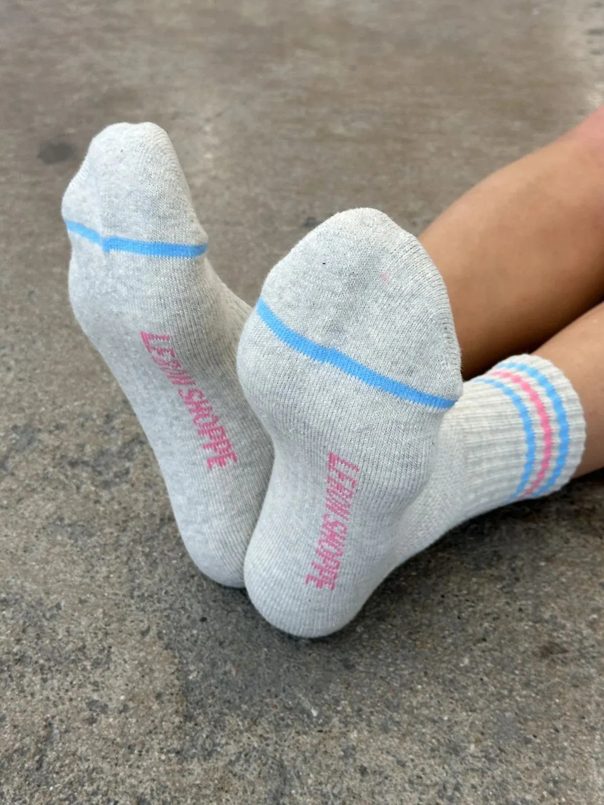 Girlfriend Socks - Bright Grey sold by iris product image thumbnail 3
