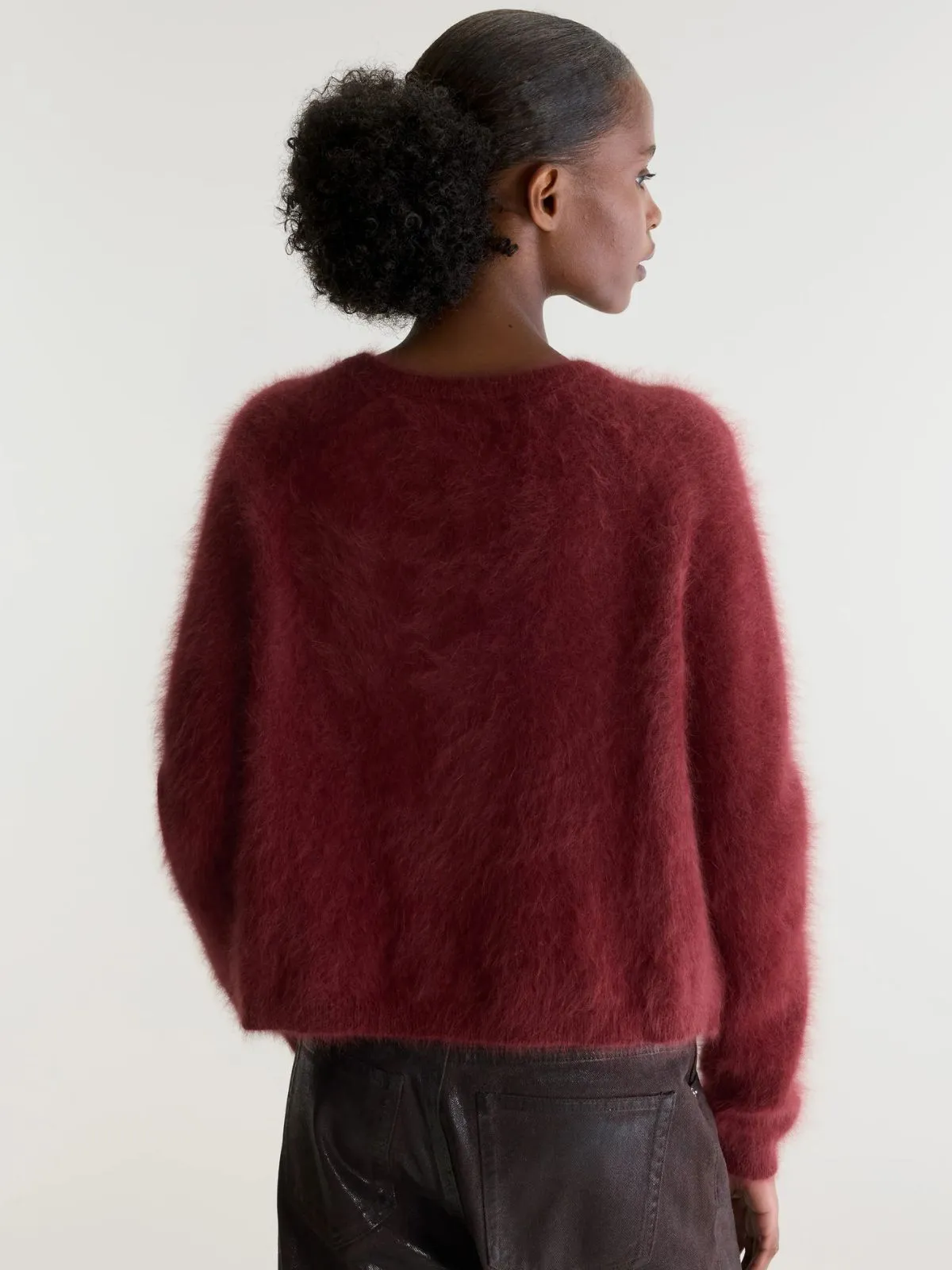 Datair Angora-Blend Cardigan - Grenat sold by iris product image thumbnail 3