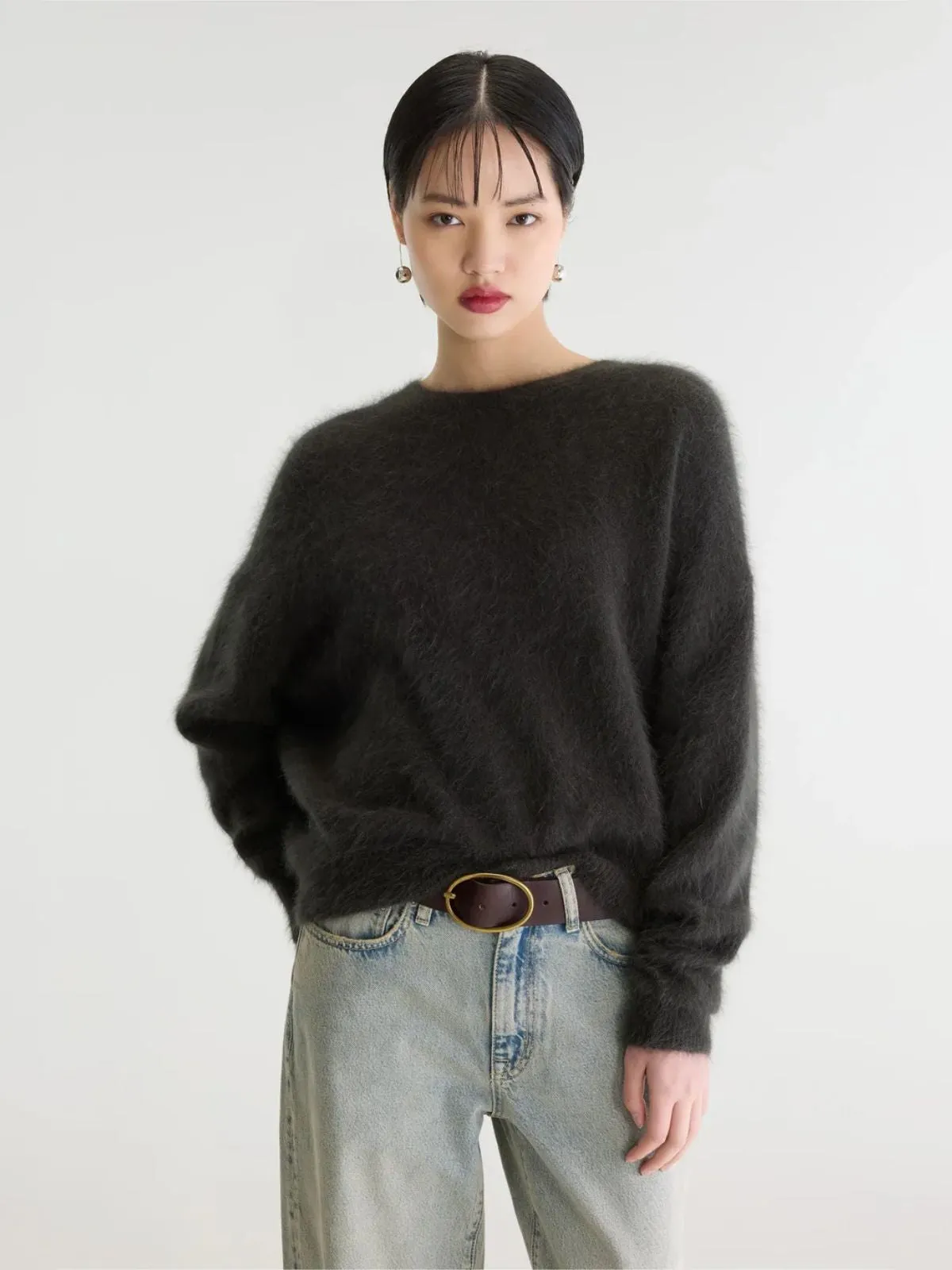 Datus Angora-Blend Jumper - Mud sold by iris