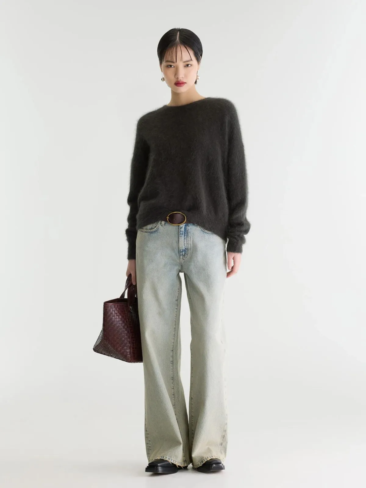 Datus Angora-Blend Jumper - Mud sold by iris product image thumbnail 3