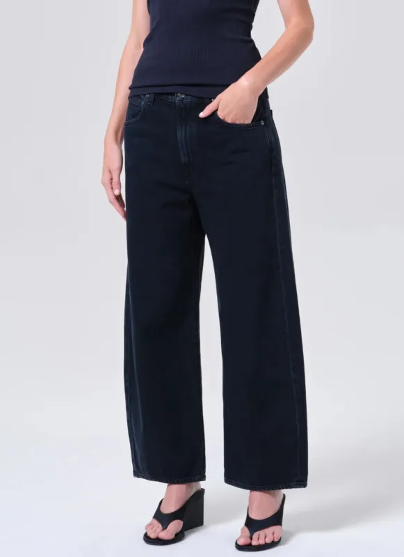 Low Curve Crushed Jeans - Black made by Agolde