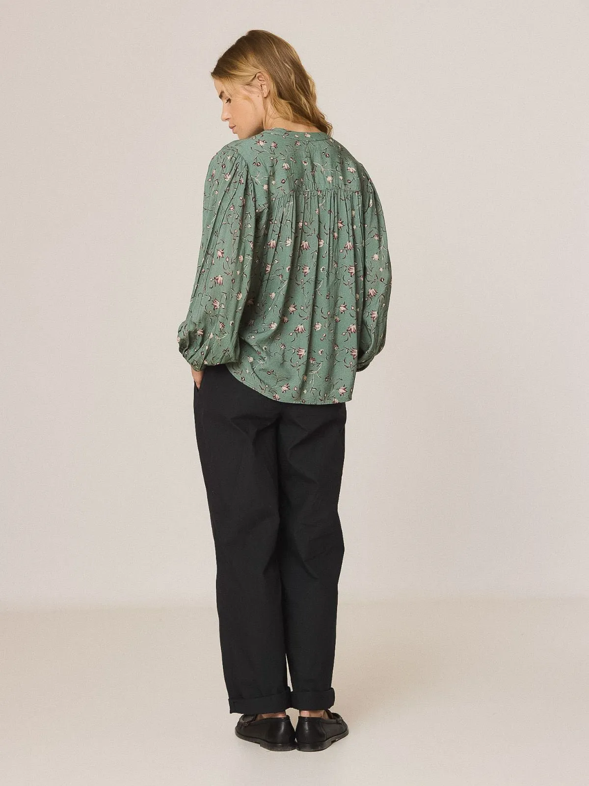 Floral Print Shirt - Sage sold by iris product image thumbnail 3
