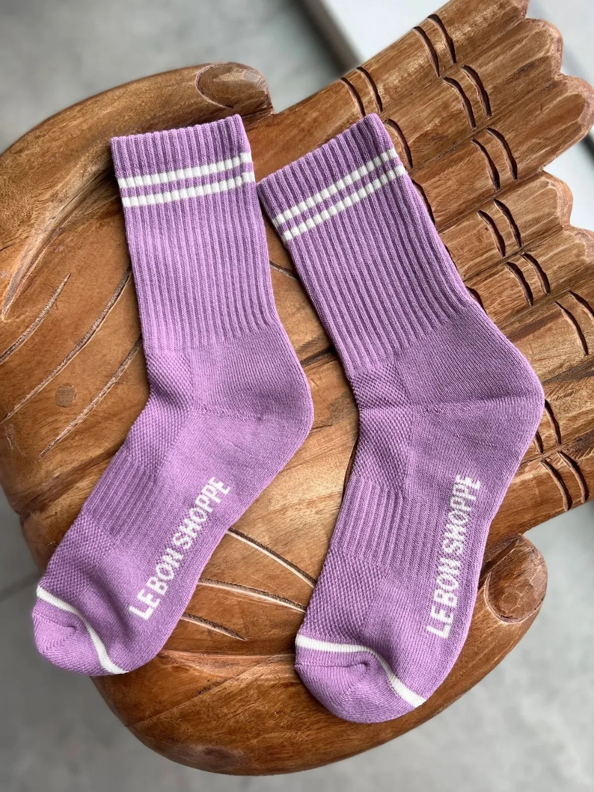 Boyfriend Socks - Lilac sold by iris product image thumbnail 4