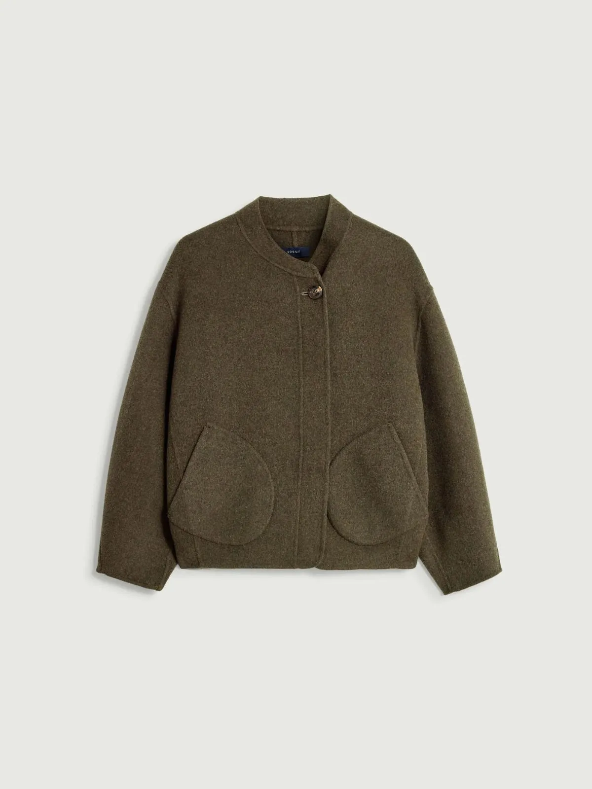 Windsor Wool Bomber - Khaki sold by iris product image thumbnail 4