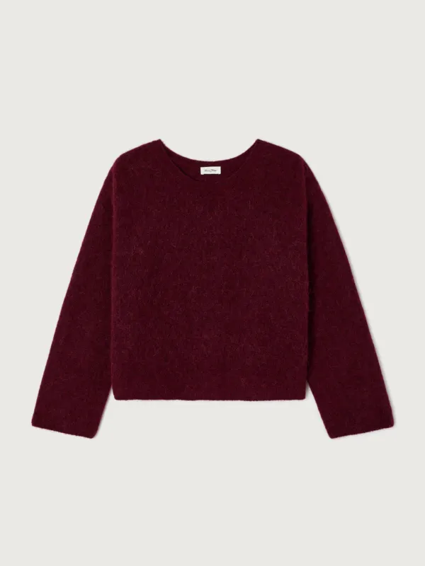 Vitow Alpaca Jumper - Garnet made by American Vintage