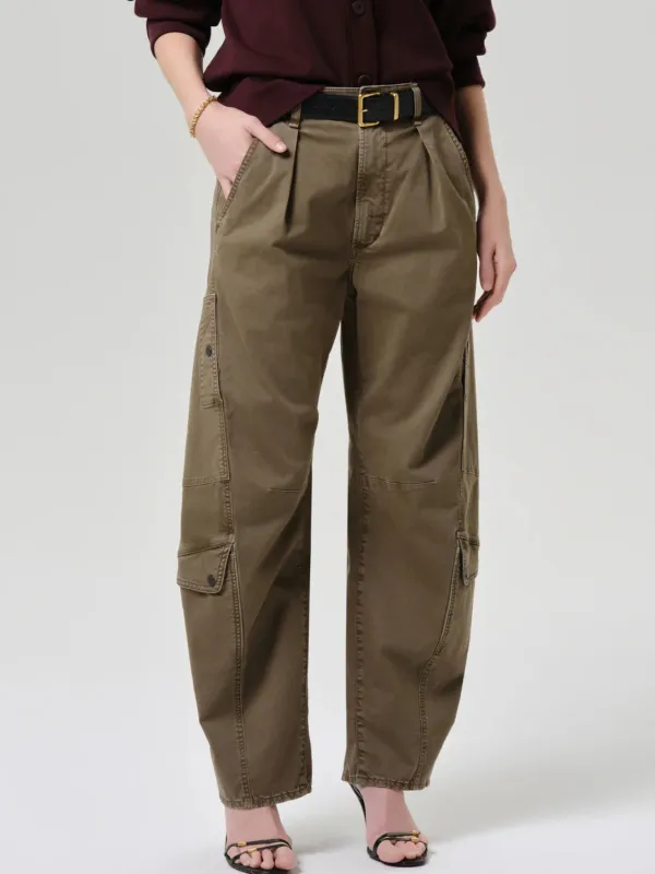 Flight Relaxed Trousers - Army Green made by iris
