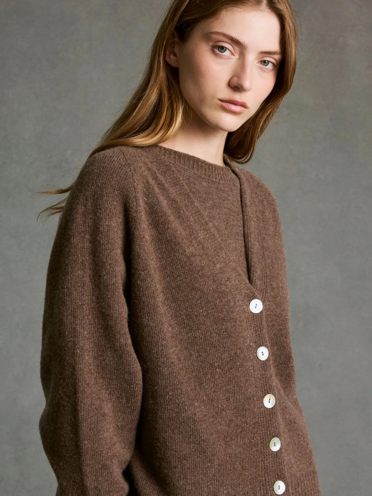 Soledad Cardigan - Brown sold by iris