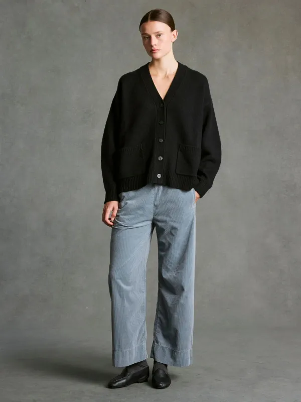 Jimmy Cord Trousers - Slate Grey made by iris