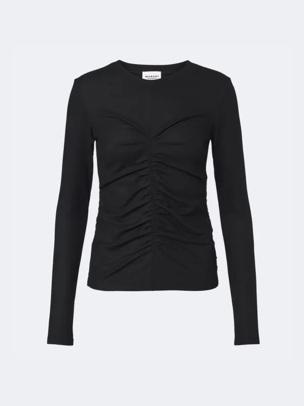 Delesa Jersey Top - Black made by iris