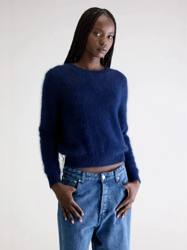Datti Angora Jumper - Navy made by Bellerose