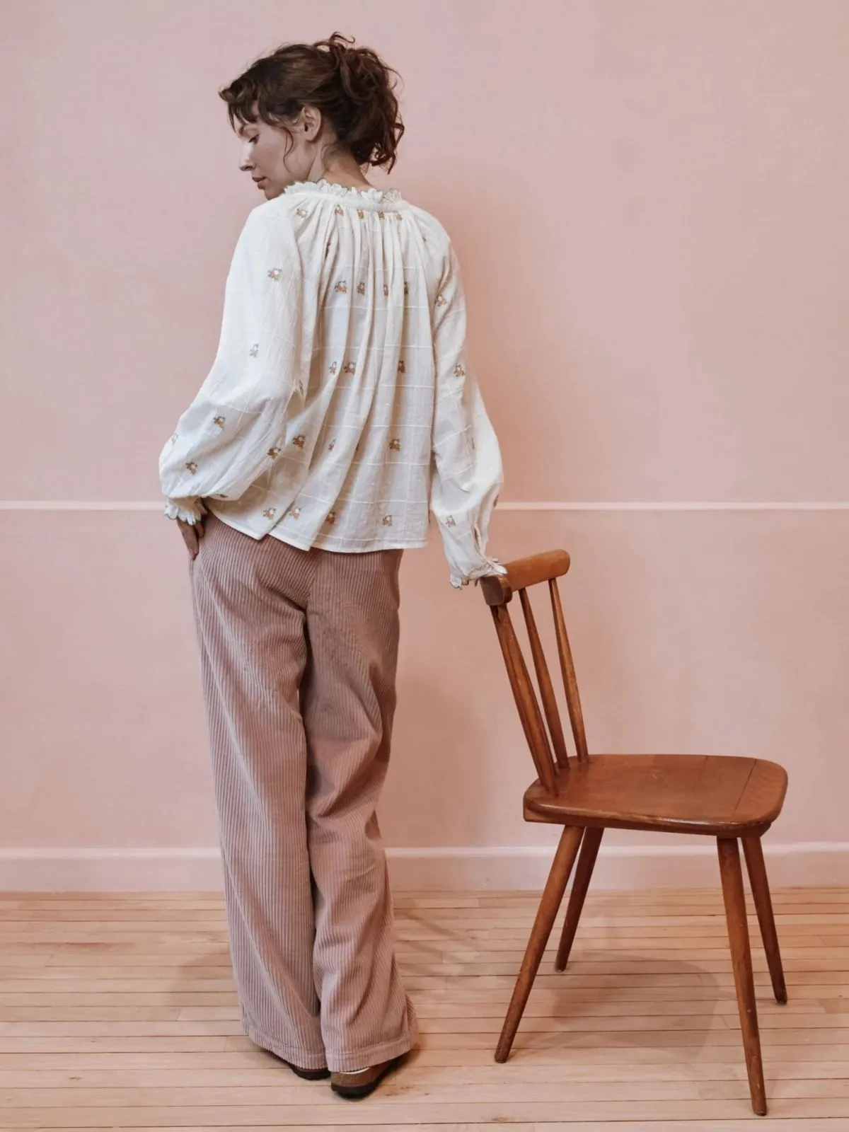 Elyana floral Blouse - Ecru sold by iris product image thumbnail 5