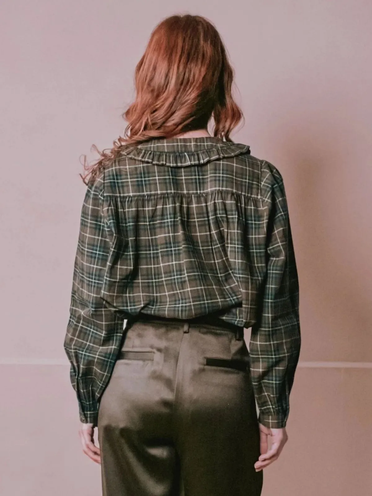 Eboto Collar Blouse - Brown sold by iris product image thumbnail 2