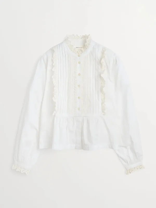 Lesley Shirt - White made by Skall Studio