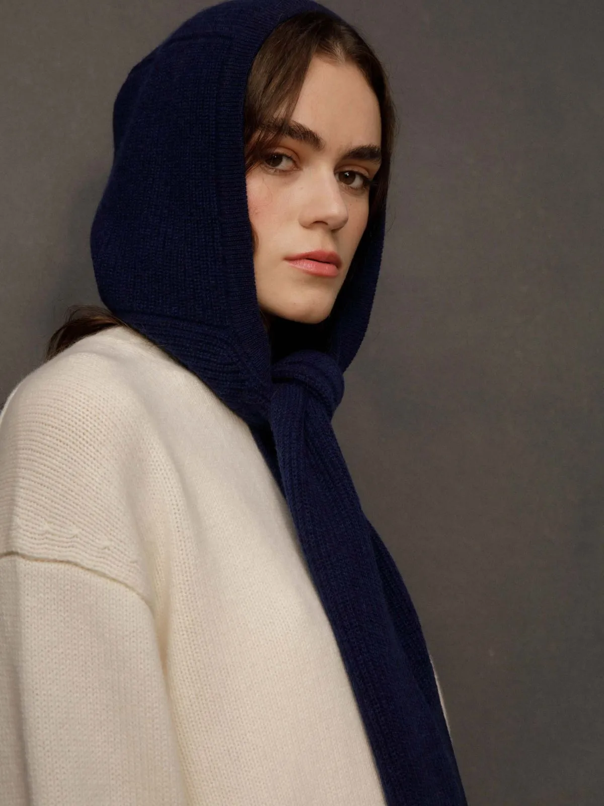 Knitted Bonnet & Neck Tie - Cosmos sold by iris product image thumbnail 3