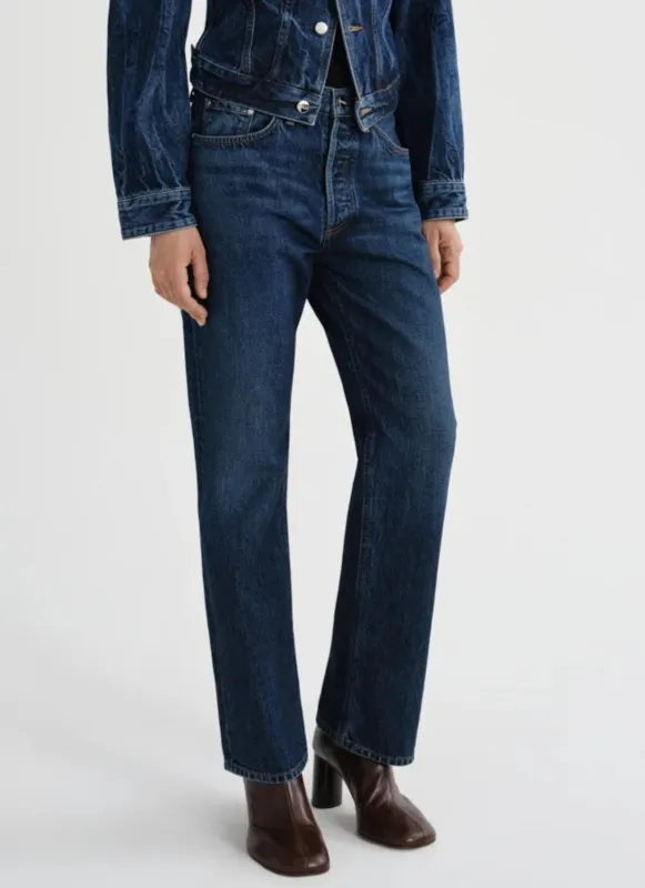Lana Covell Straight Jeans - Dark Indigo made by Agolde