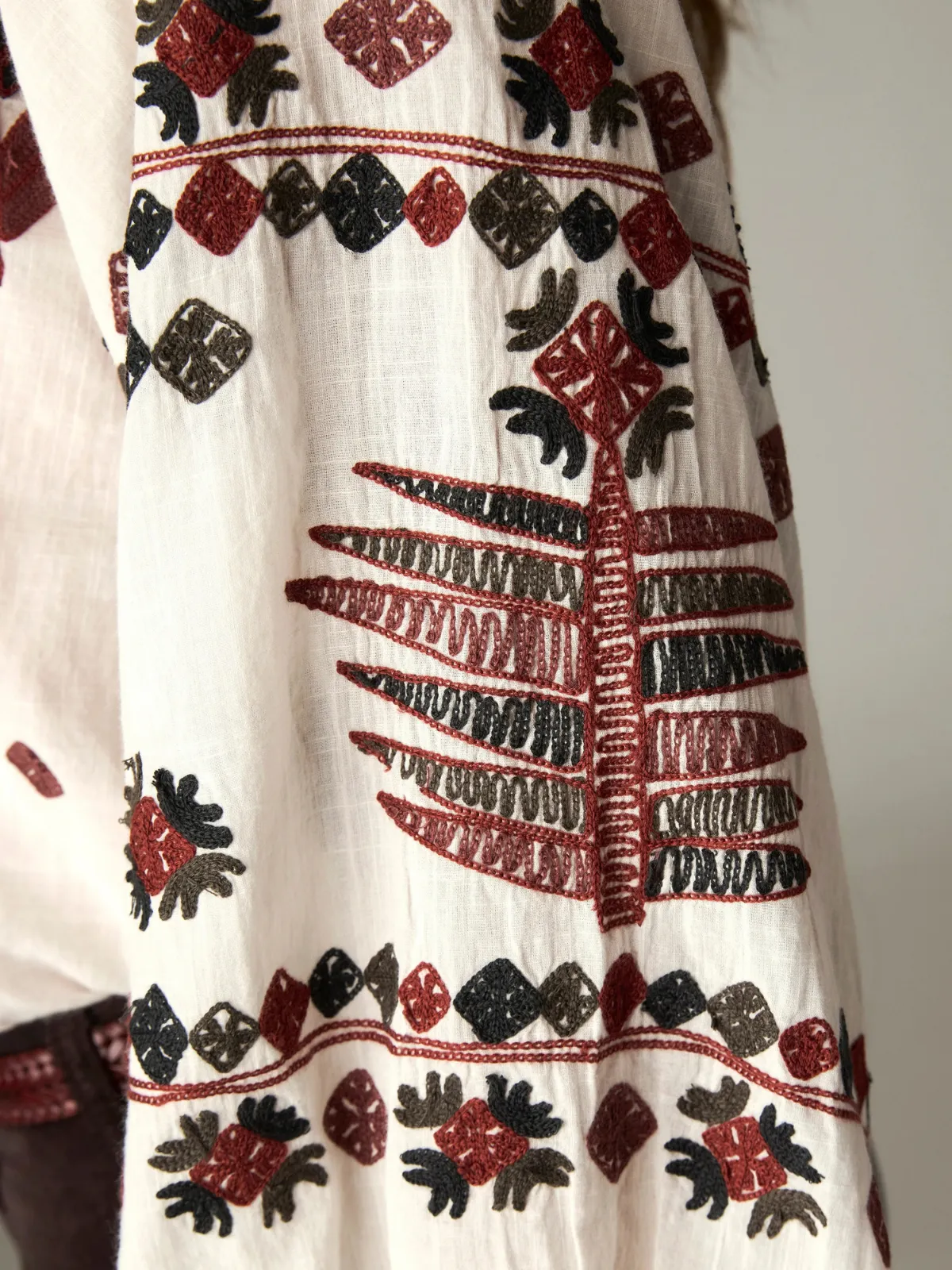 Robin Embroidered Blouse - Cream sold by iris product image thumbnail 5